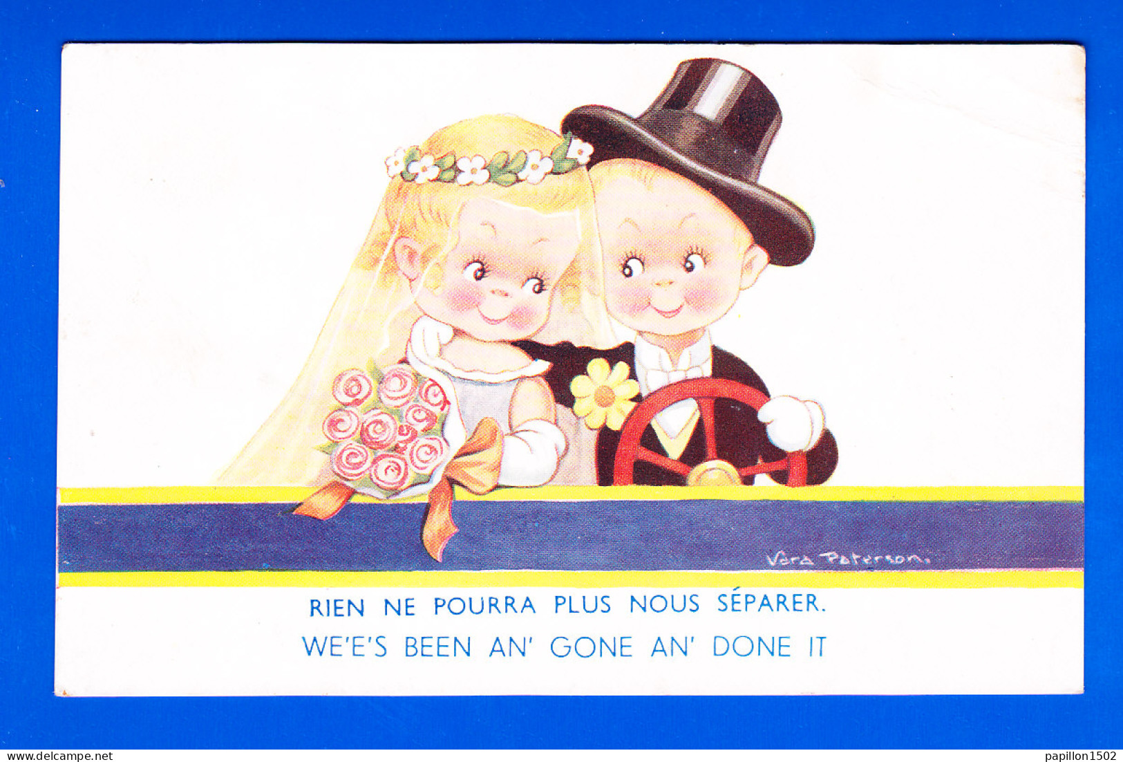 Illust-1490A22 Vera PATERSON, Franco Anglaise ""rien Ne Pourra Plus Nous Séparer"", Enfants Mariés, Cpa  - Paterson