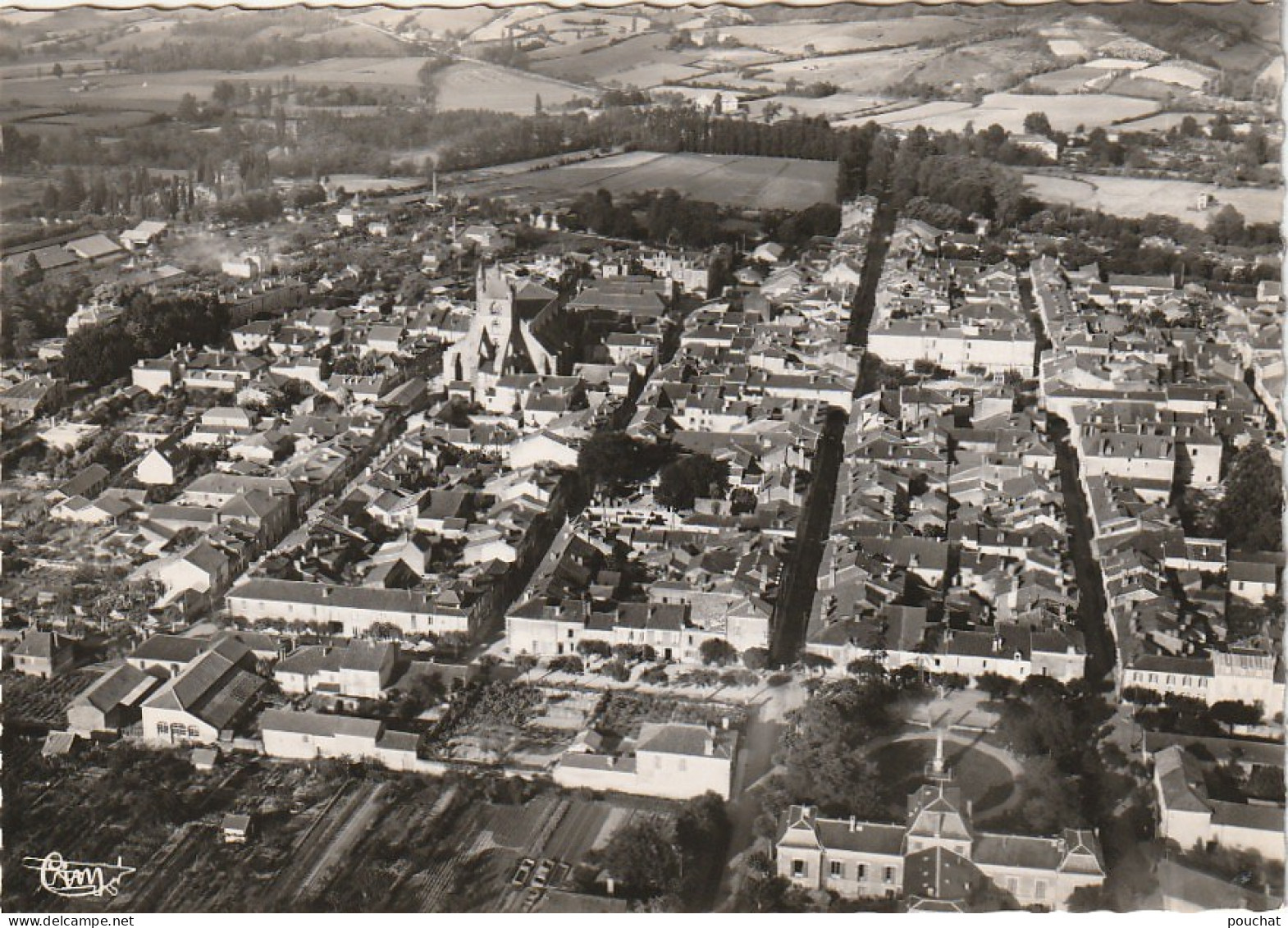 MO 24-(32)  MIRANDE - VUE PANORAMIQUE AERIENNE - 2 SCANS - Mirande