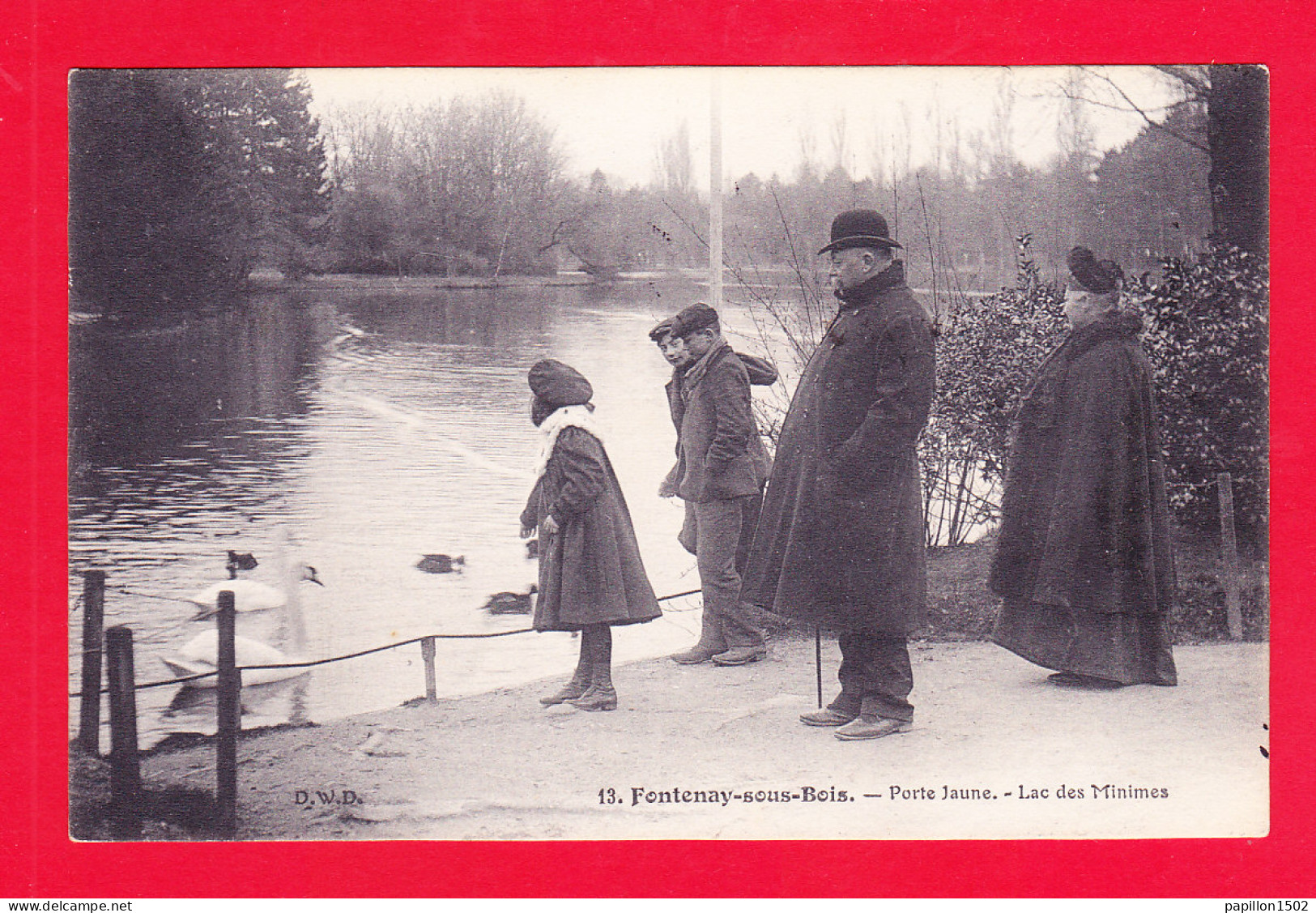 F-94-Fontenay Sous Bois-03A55  La Porte Jaune, Le Lac Des Minimes, Animation, Cpa BE - Fontenay Sous Bois