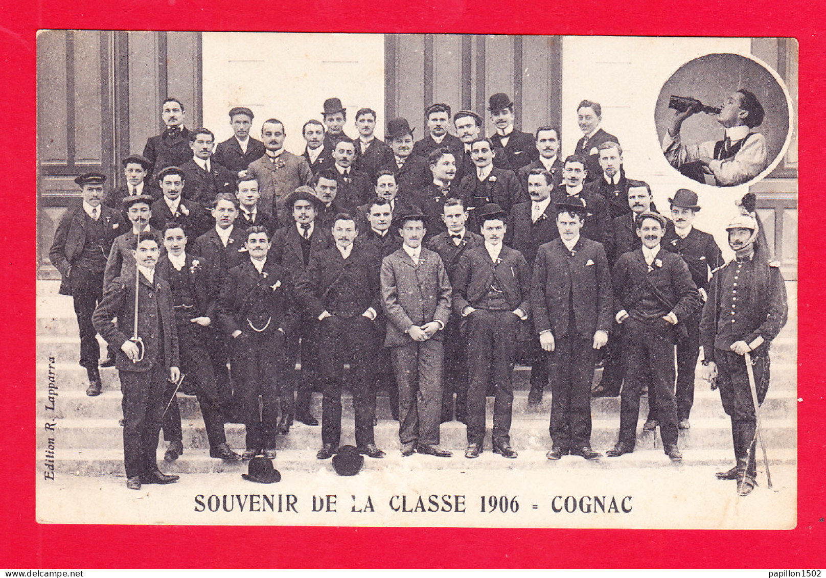 F-16-Cognac-418Ph112  Souvenir De La Classe 1906, Belle Animation, Cpa  - Cognac