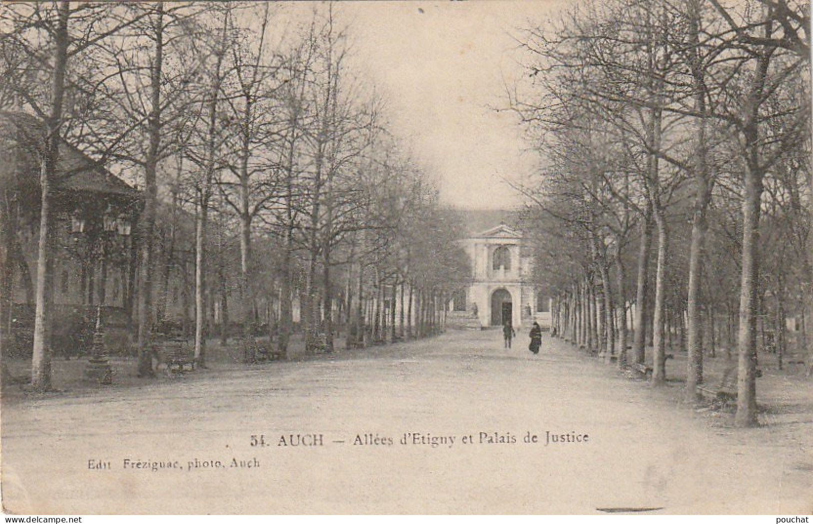 MO 25-(32) AUCH - ALLEES D' ETIGNY ET PALAIS DE JUSTICE  - 2 SCANS - Auch