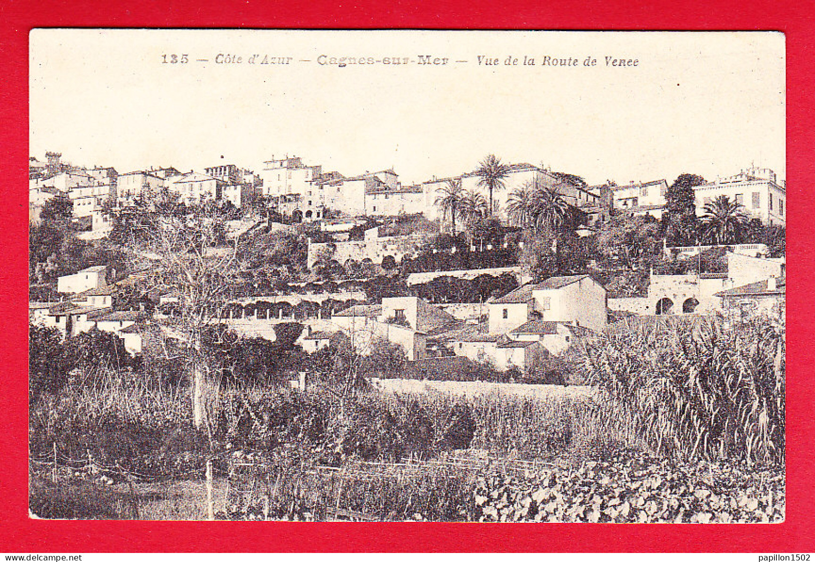 F-06-Cagnes Sur Mer-01P94  Vue De La Route De Vence, Cpa BE - Cagnes-sur-Mer