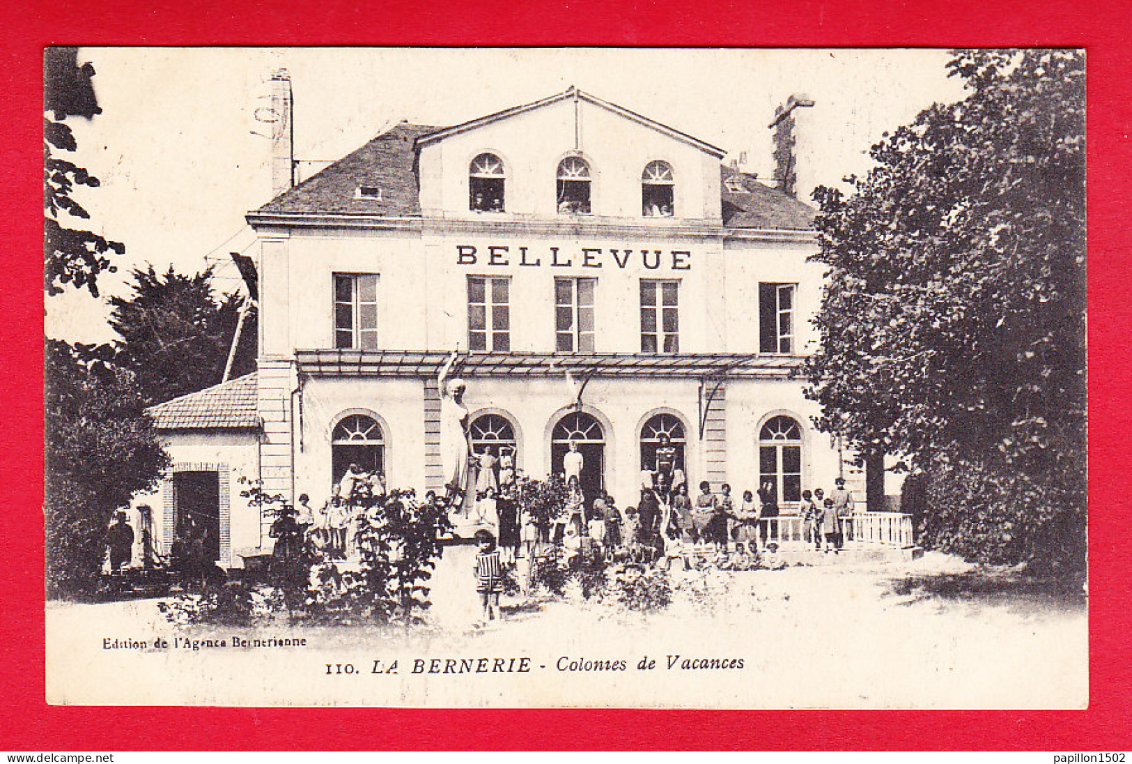F-44-La Bernerie-13P204  Colonies De Vacances BELLEVUE, Animation, Cpa BE - La Bernerie-en-Retz