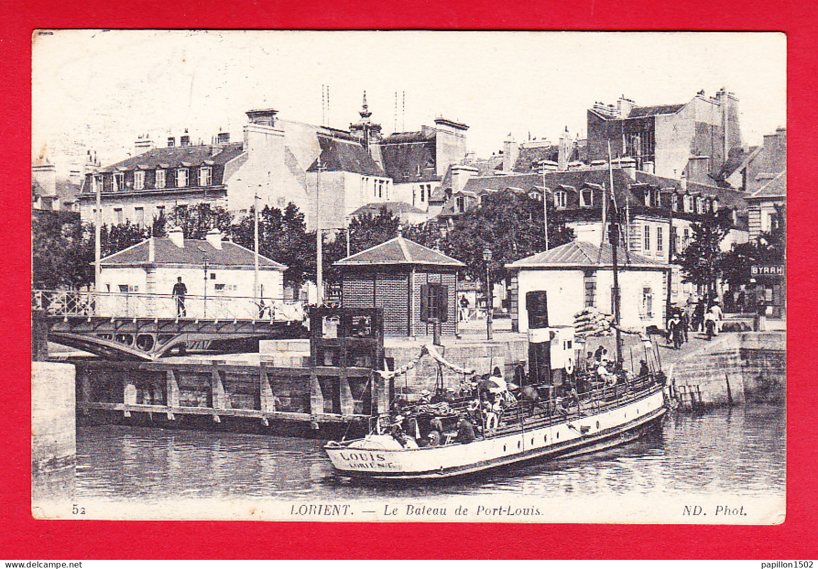 F-56-Lorient-24P204  Le Bâteau De Port Louis à Quai, Animation, Cpa BE - Lorient