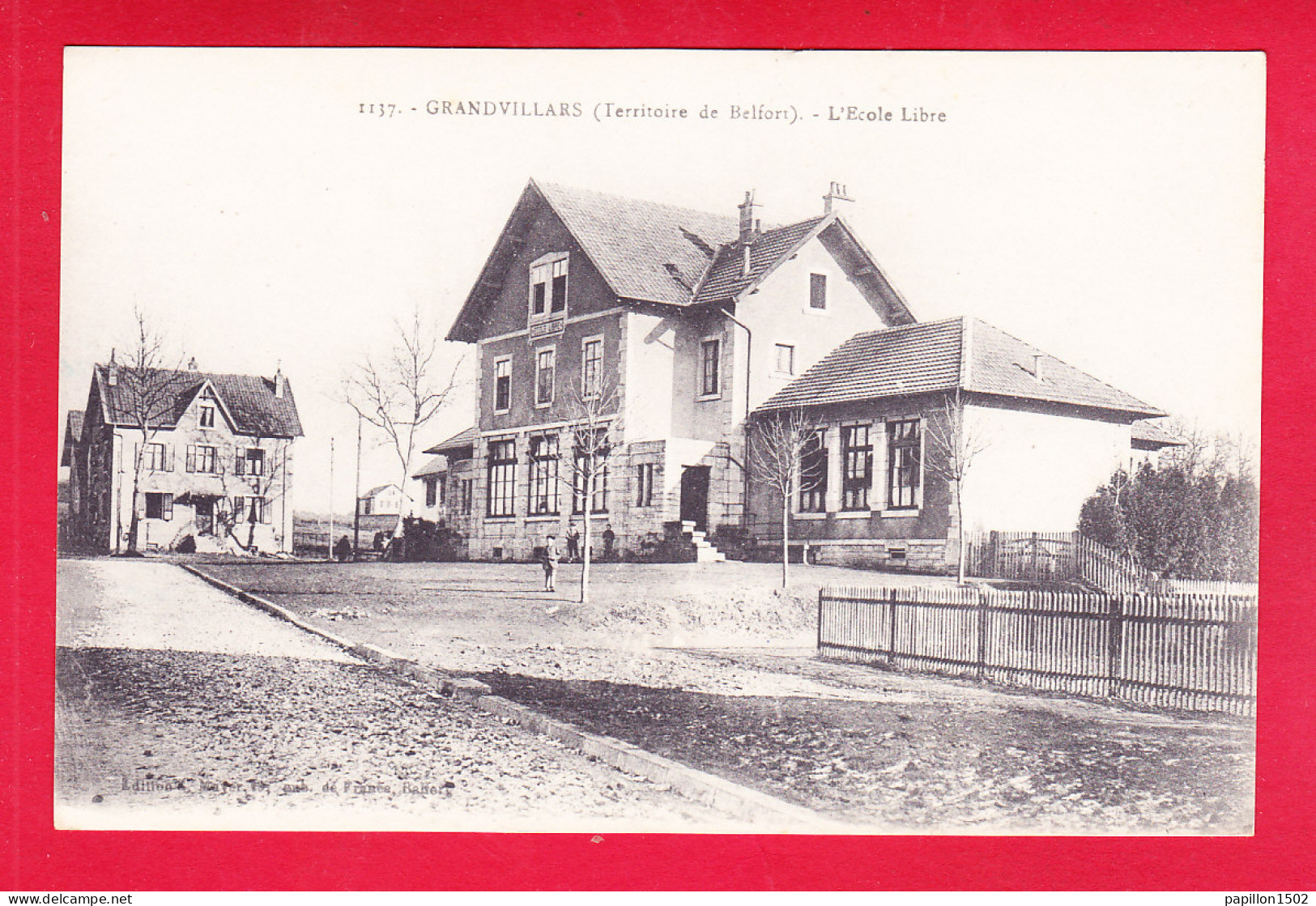 F-90-Grandvillars-04P260  L'école Libre, Cpa BE - Grandvillars