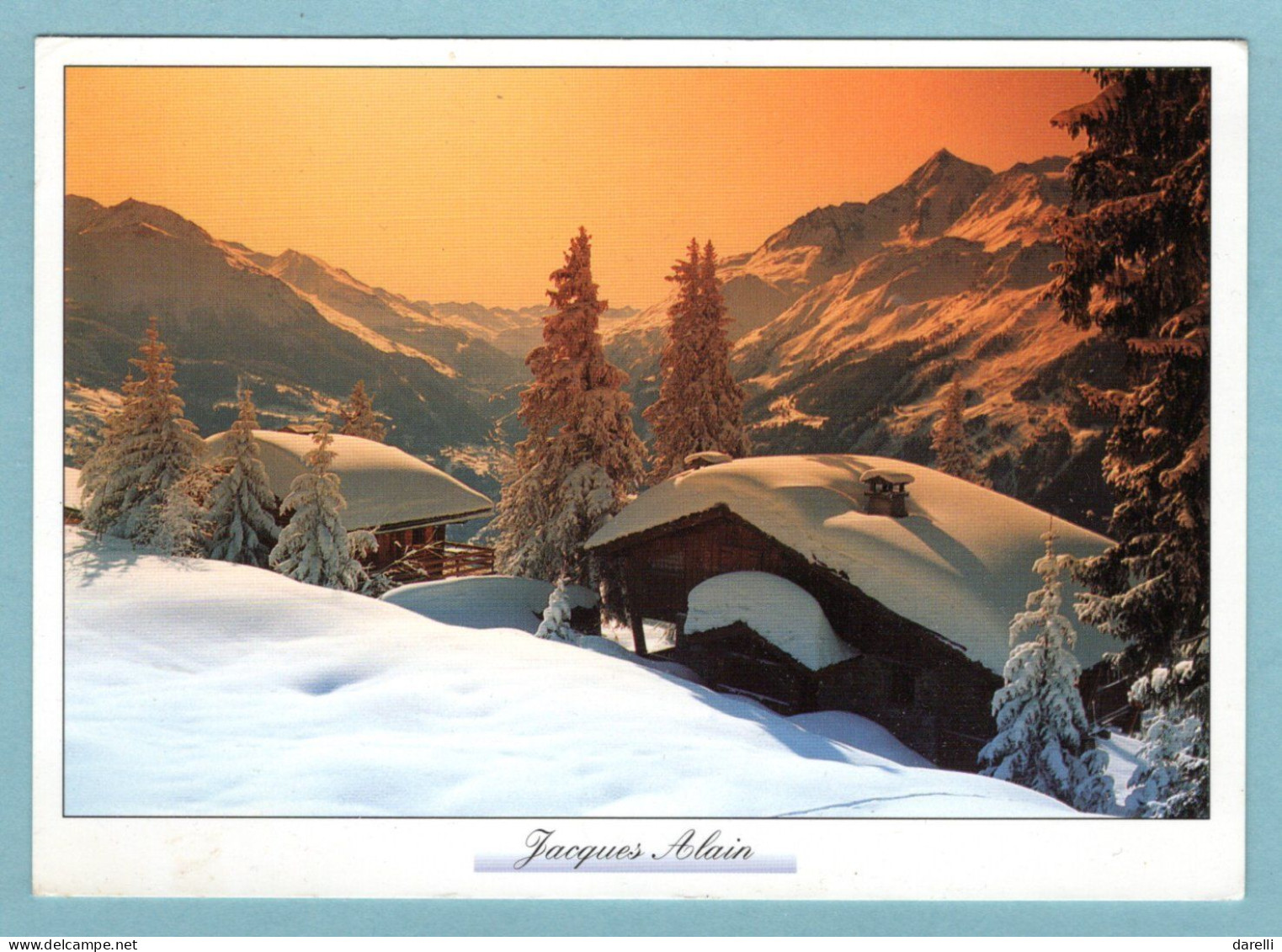 CP Photographe - Jacques Alain - Image De Montagne - Feux Du Soir - Andere & Zonder Classificatie