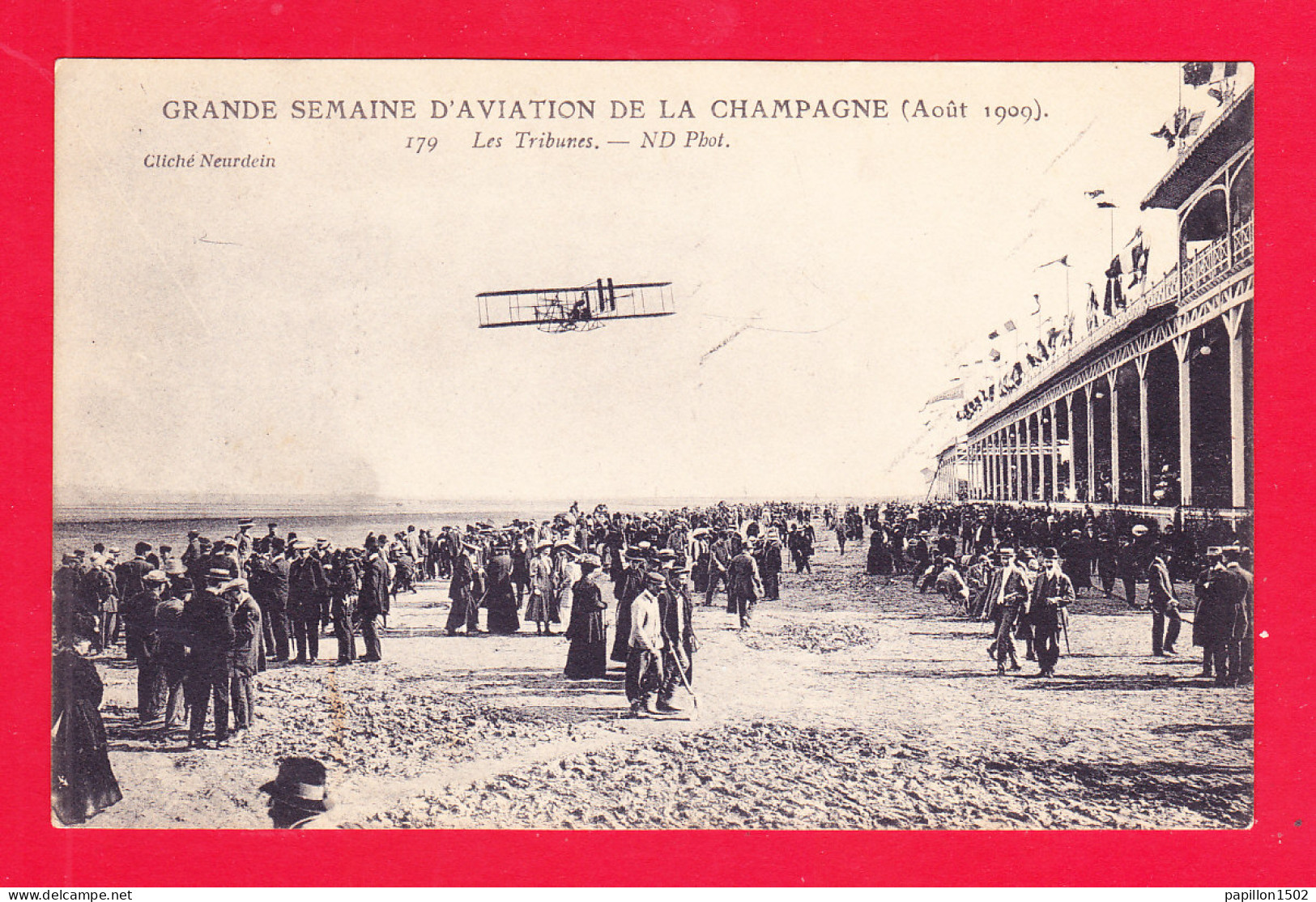 Aviation-589Ph111   Grande Semaine D'aviation De Champagne, Aout 1909; Les Tribunes - Aerodromi