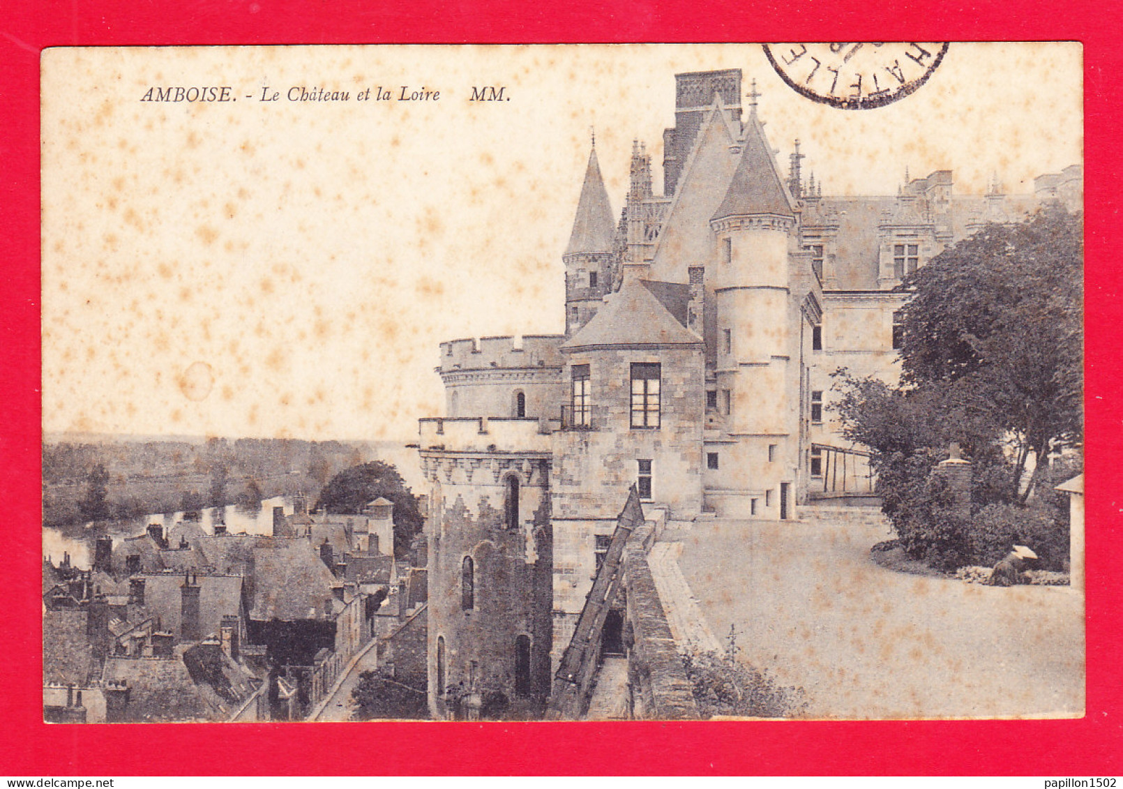 F-37-Amboise-08Ph124  Le Château, Pub Pour La Fabrique Générale D'articles De Pêche G. PEZON, Cpa  - Amboise