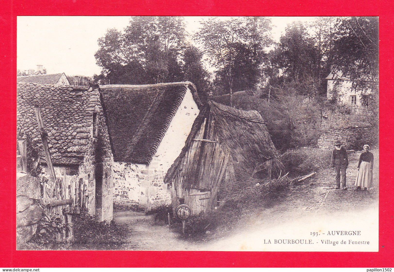 F-63-La Bourboule-36Ph124  Village De Fenestre, Petite Animation, Cpa Précurseur BE - La Bourboule