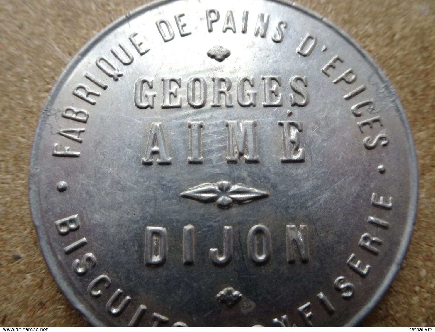 Miroir Publicitaire / De Poche DIJON FABRIQUE DE PAINS D'EPICE GEORGES AIME - Sonstige & Ohne Zuordnung