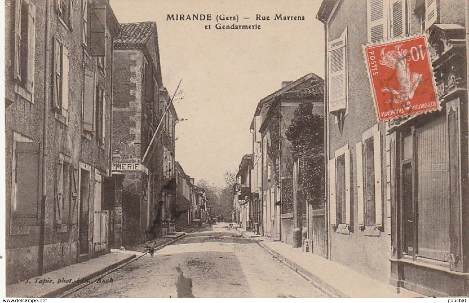 NE 2-(32) MIRANDE - RUE MARRENS ET GENDARMERIE  - 2 SCANS - Mirande