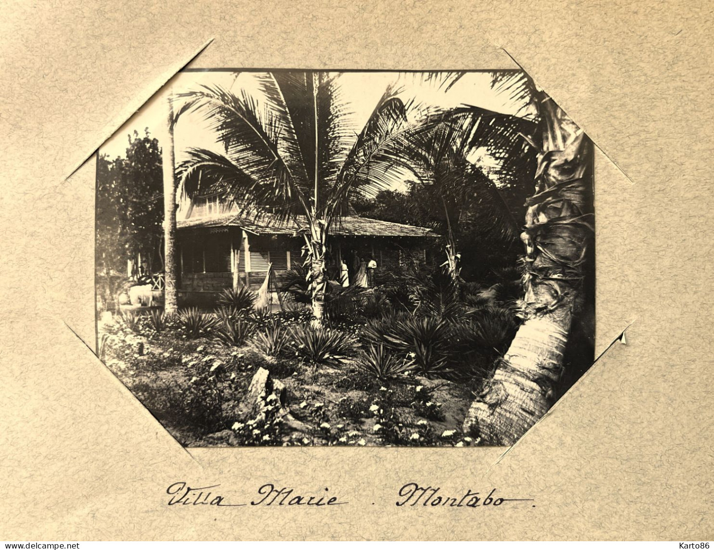 Montabo , Cayenne Guyane * La Villa MARIE * Villa Marie VILLA * RARE Photo Circa 1890/1910 10x8cm - Cayenne