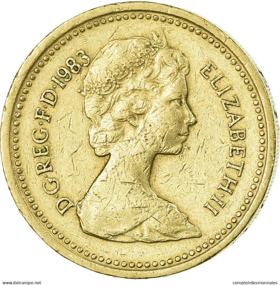 Monnaie, Grande-Bretagne, Elizabeth II, Pound, 1983, TB+, Nickel-brass, KM:933 - 1 Pond