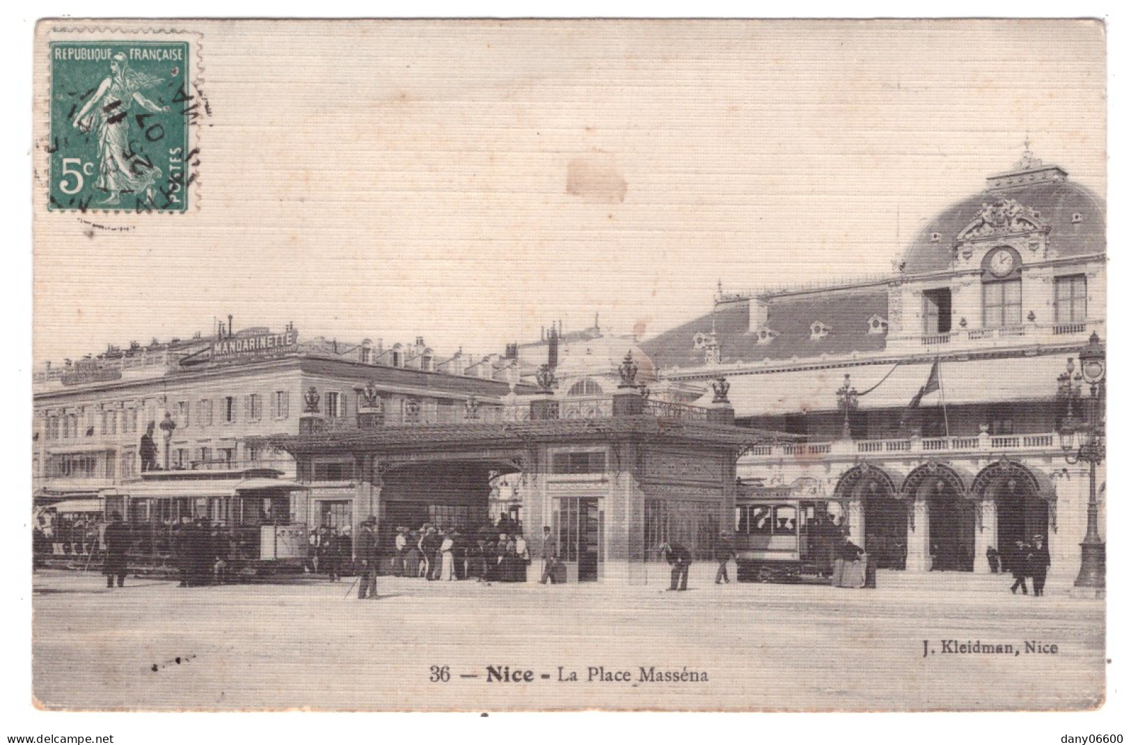 NICE - La Place Masséna (carte Animée) - Squares