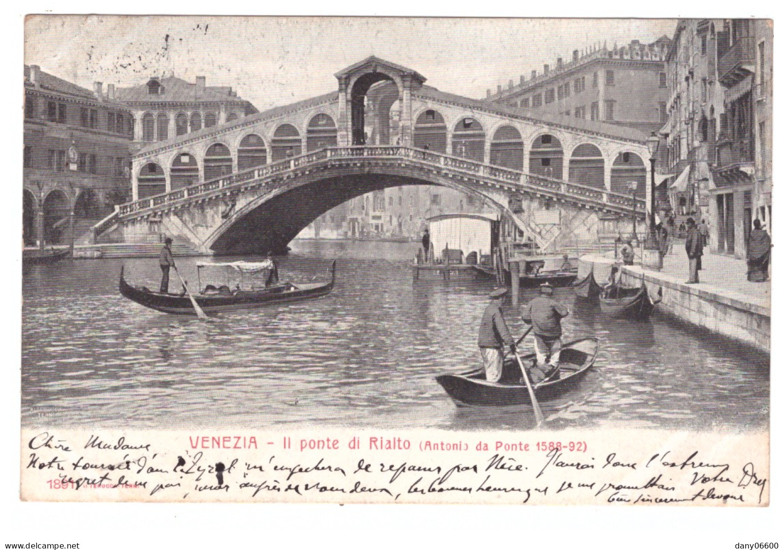 VENEZIA - Il Ponte Di Rialto Da Ponte (carte Animée) - Venezia (Venedig)