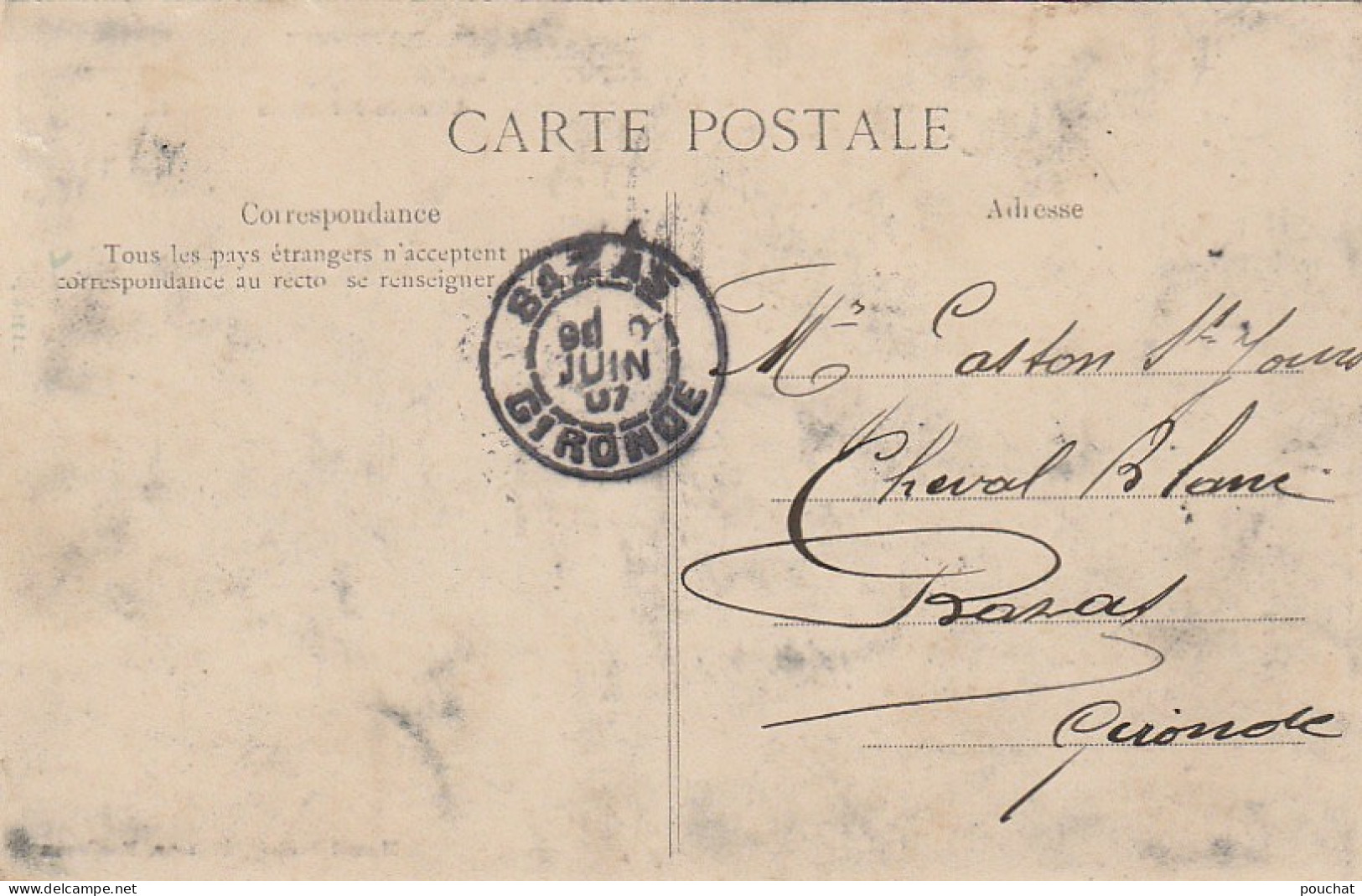 NE 5-(33)  BORDEAUX - EXPOSITION MARITIME INTERNATIONALE 1907 - L' ENTREE PRINCIPALE - CARTE COLORISEE  - 2 SCANS - Bordeaux