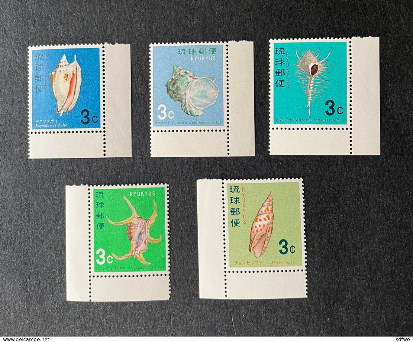 (T3) Ryukyu 1967 Shells - MNH - Ryukyu Islands