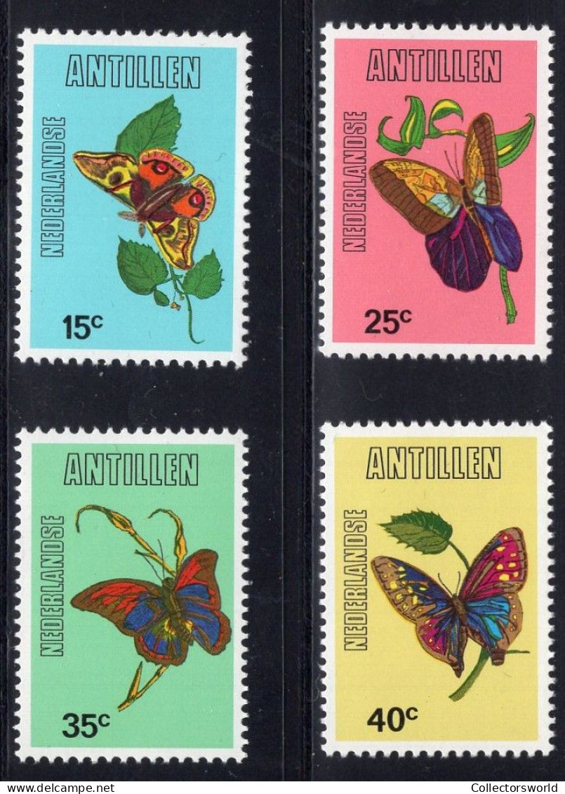 Netherlands Antilles 1978 Serie 4v Butterfly Butterflies Papillon Schmetterling Mariposa MNH - Antillen