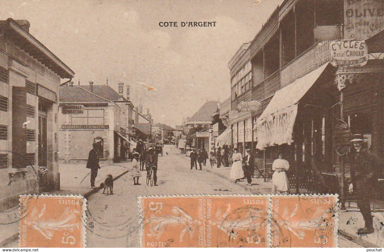 NE 6-(33) SOULAC SUR MER - RUE DE LA PLAGE - COMMERCES - 2 SCANS - Soulac-sur-Mer