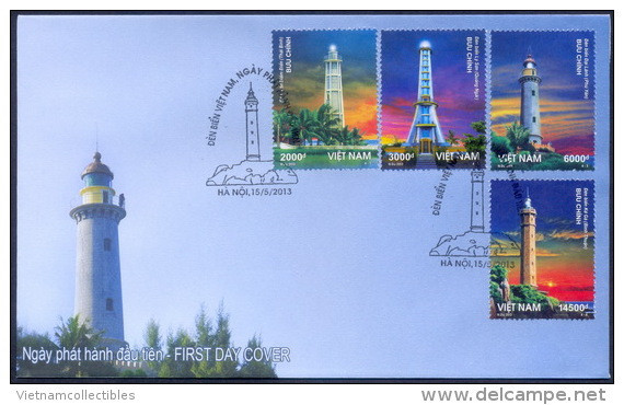 FDC Vietnam Viet Nam 2013 : Lighthouse (Ms1035) - Viêt-Nam