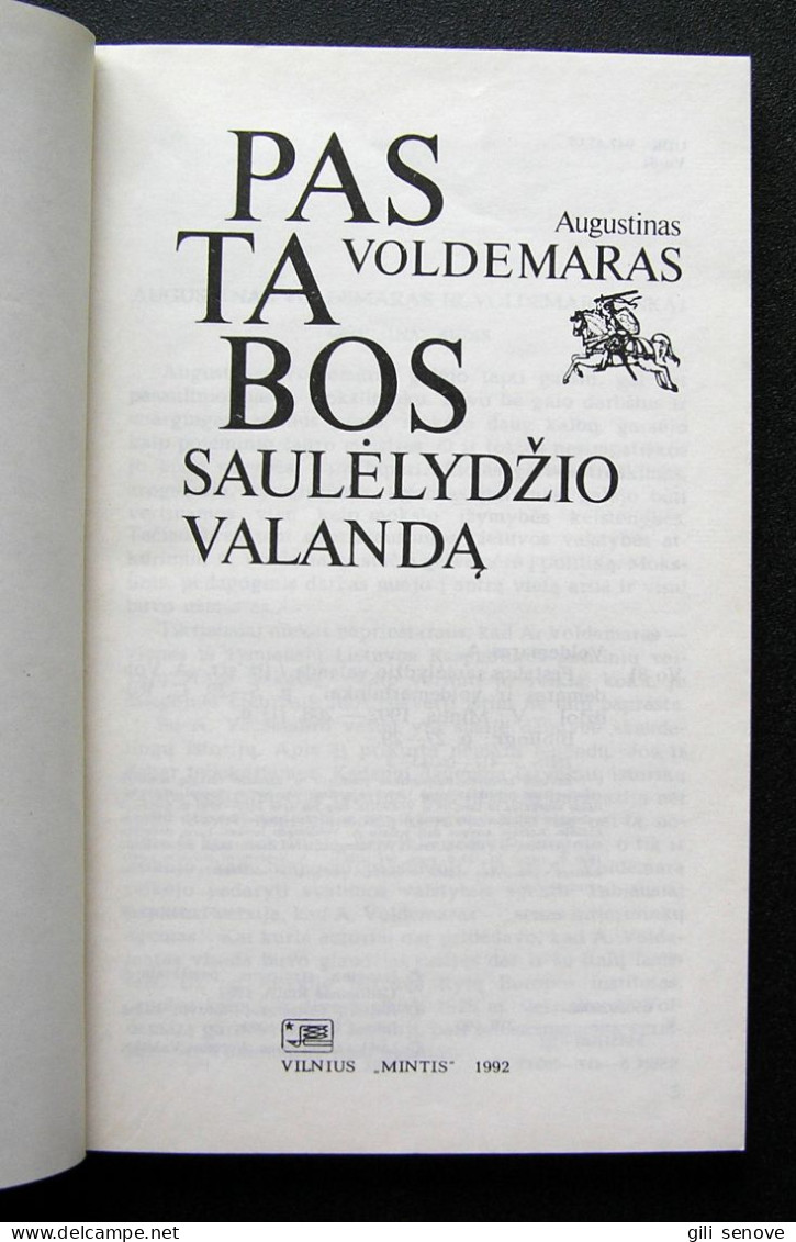 Lithuanian Book / Pastabos Saulėlydžio Valandą 1992 - Cultura