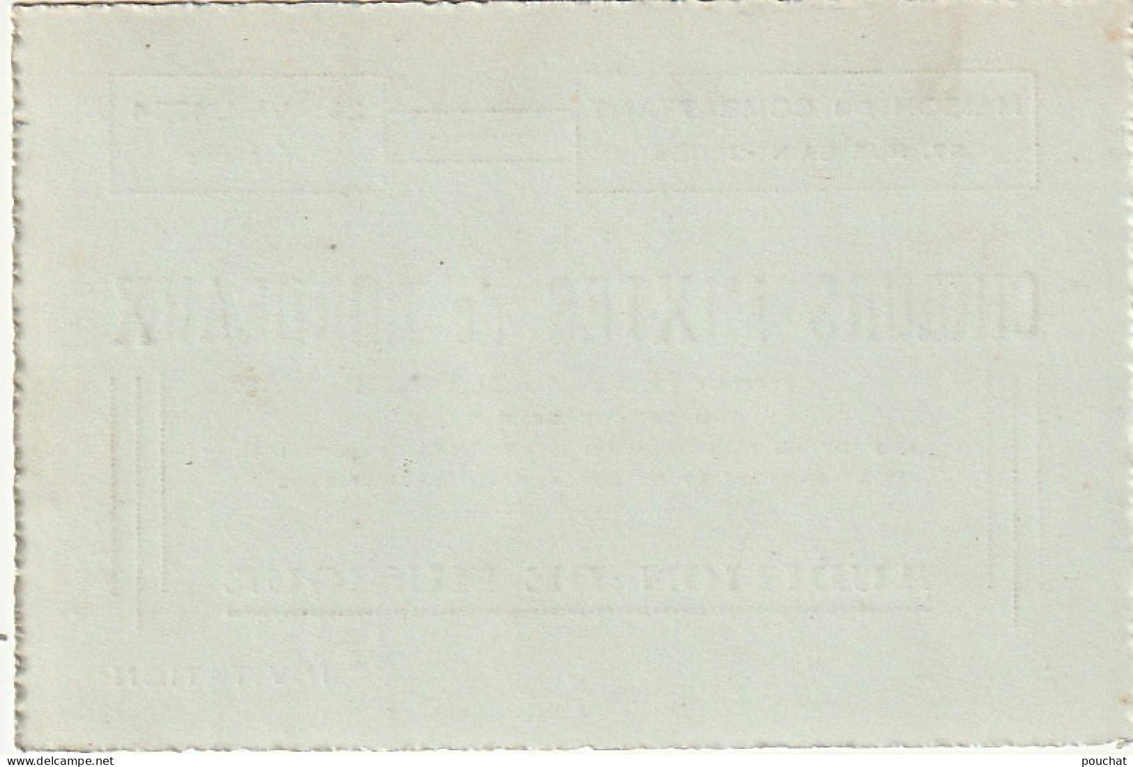 NE 8-(33) CARTE INVITATION - CHOEURS MIXTES DE BORDEAUX 29 AVRIL 1934 - AUDITION DE MUSIQUE - 2 SCANS - Visitekaartjes