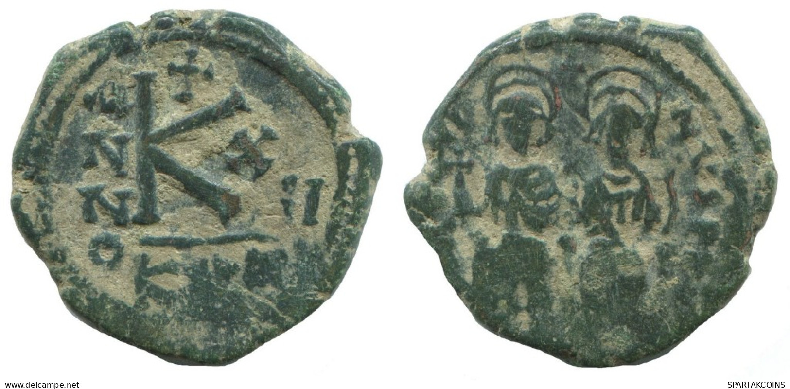 FLAVIUS JUSTINUS II 1/2 FOLLIS Ancient BYZANTINE Coin 6.8g/24mm #AA534.19.U.A - Byzantines