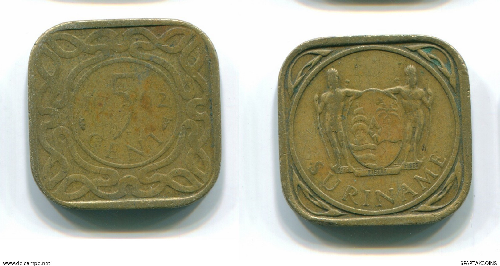 5 CENTS 1962 SURINAM NIEDERLANDE Nickel-Brass Koloniale Münze #S12669.D.A - Surinam 1975 - ...