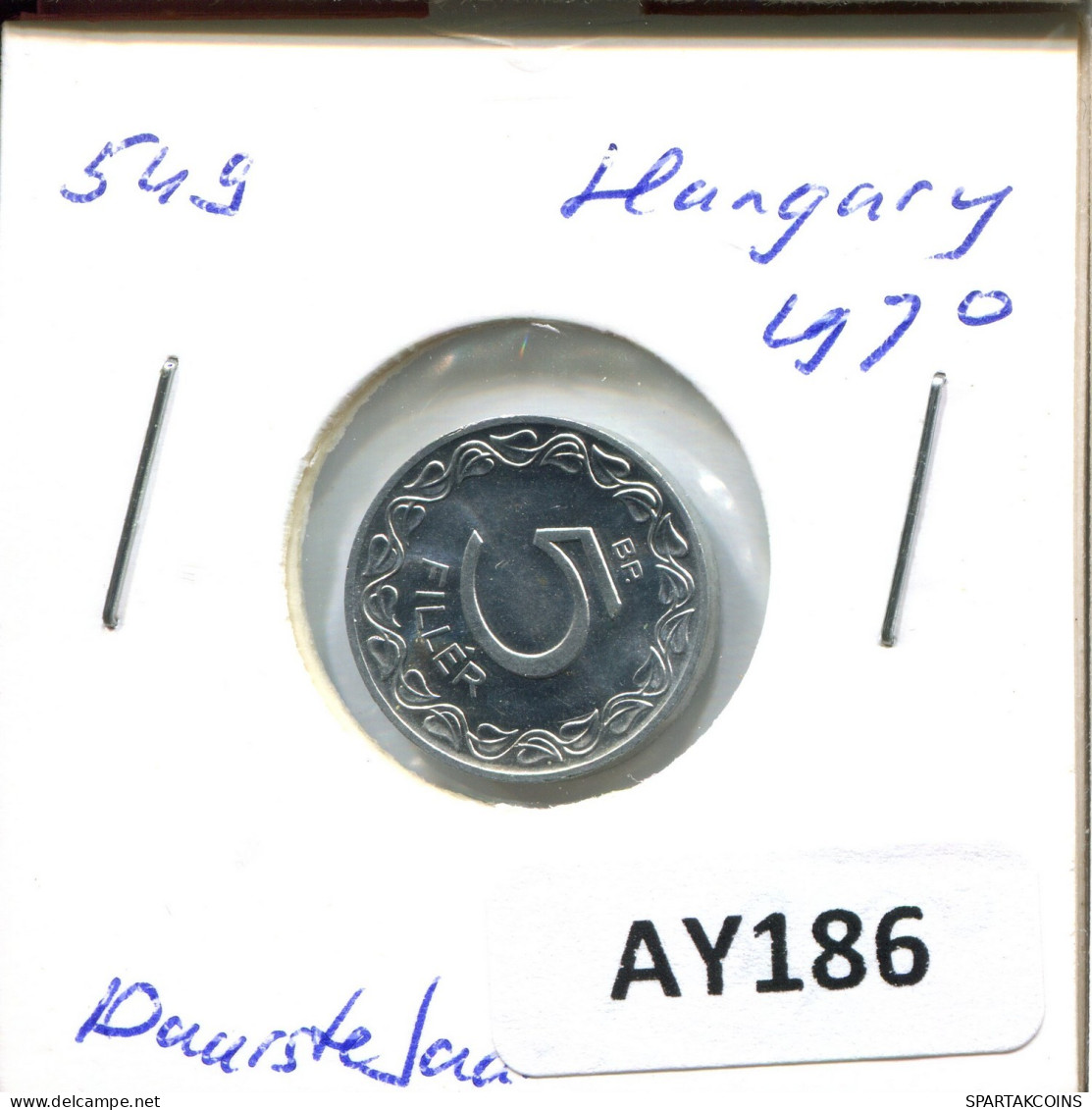 5 FILLER 1970 HUNGRÍA HUNGARY Moneda #AY186.2.E.A - Ungarn