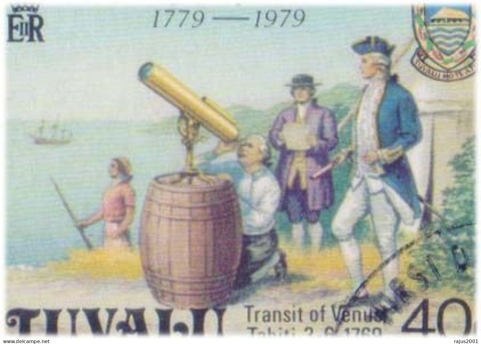 Captain James Cook, Captain's Resolution Ship, Explorer, Navigator, Cartographer, Map, Telescope, Autograph Signed FDC - Erforscher