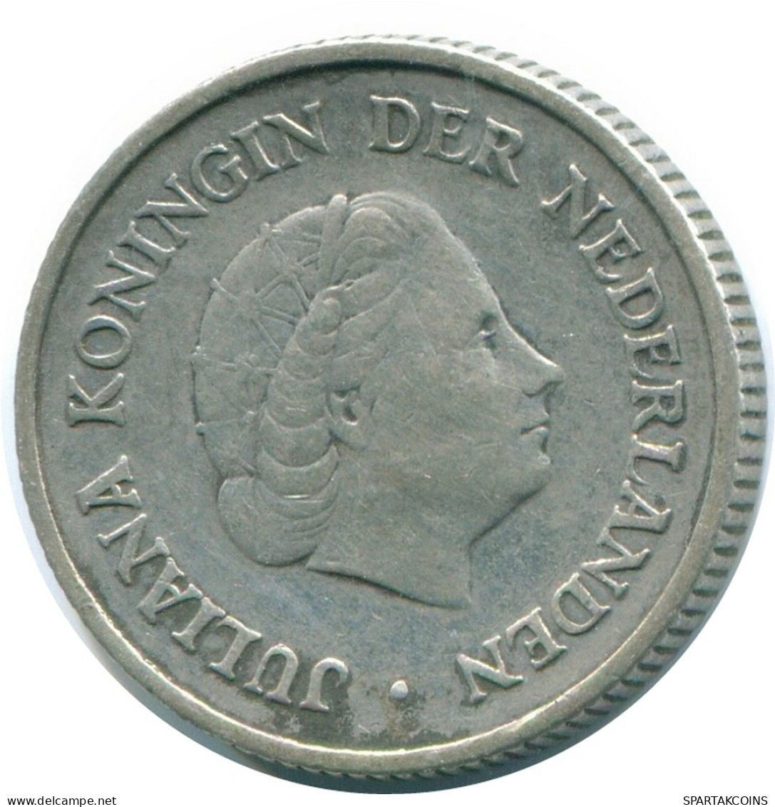 1/4 GULDEN 1954 NETHERLANDS ANTILLES SILVER Colonial Coin #NL10868.4.U.A - Antilles Néerlandaises