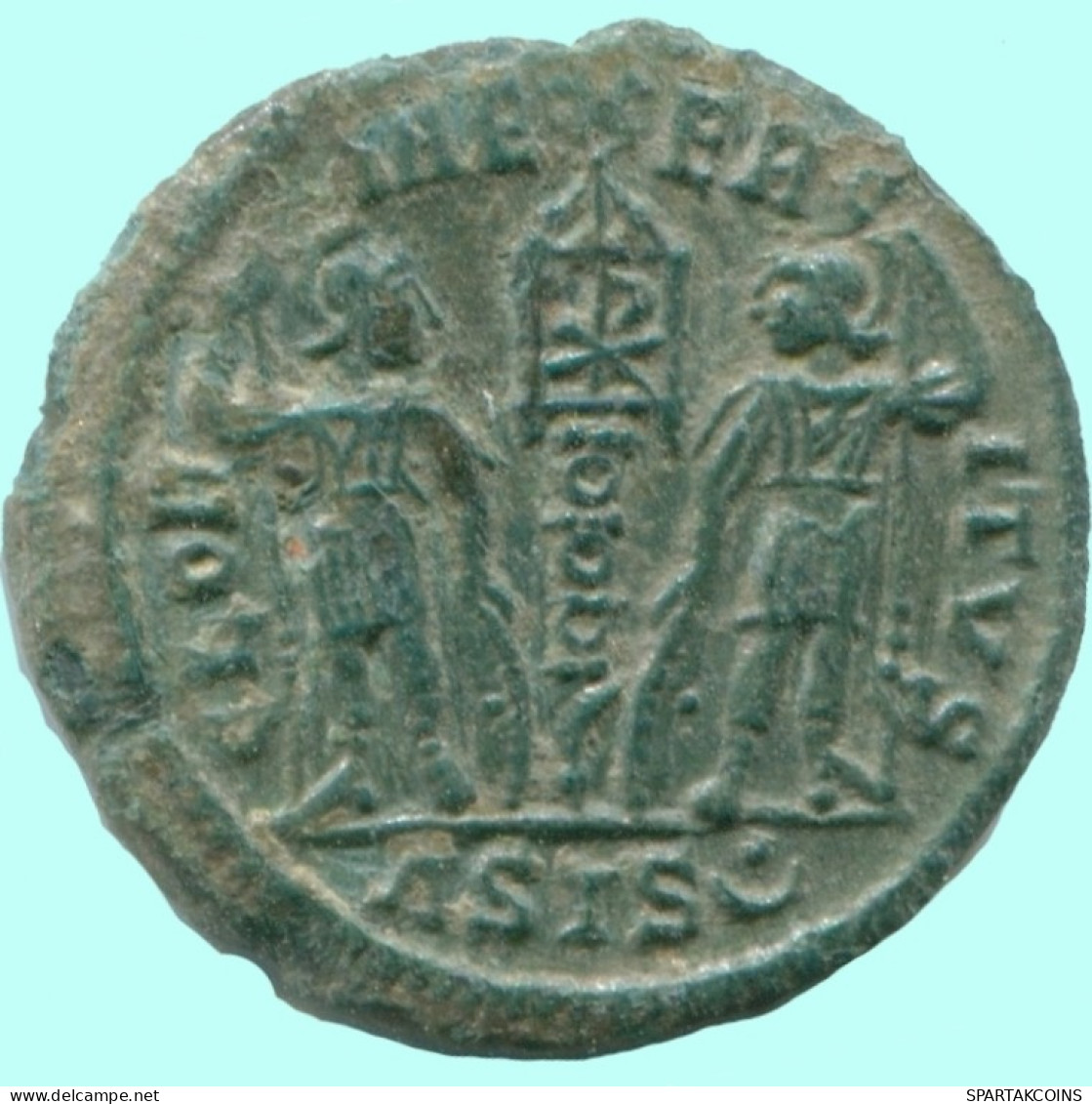 CONSTANS SISCIA Mint AD 337-340 GLORIA EXERCITVS 1.6g/16mm #ANC13089.17.U.A - The Christian Empire (307 AD To 363 AD)