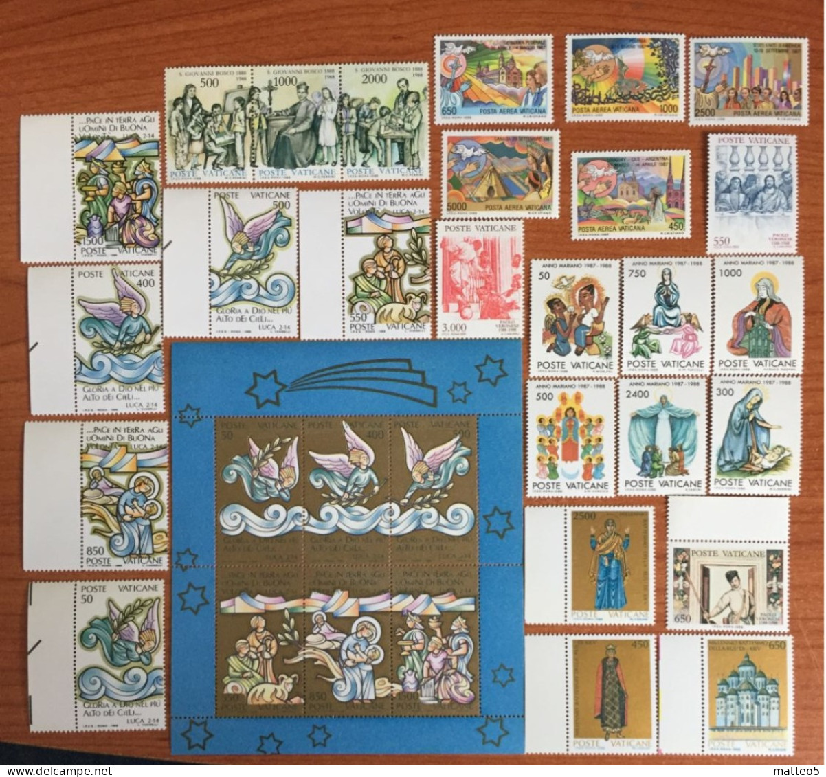 1988 - Vaticano - Serie Annata Completa 26 Valori + 1 Bf - Nuovi - Unused Stamps