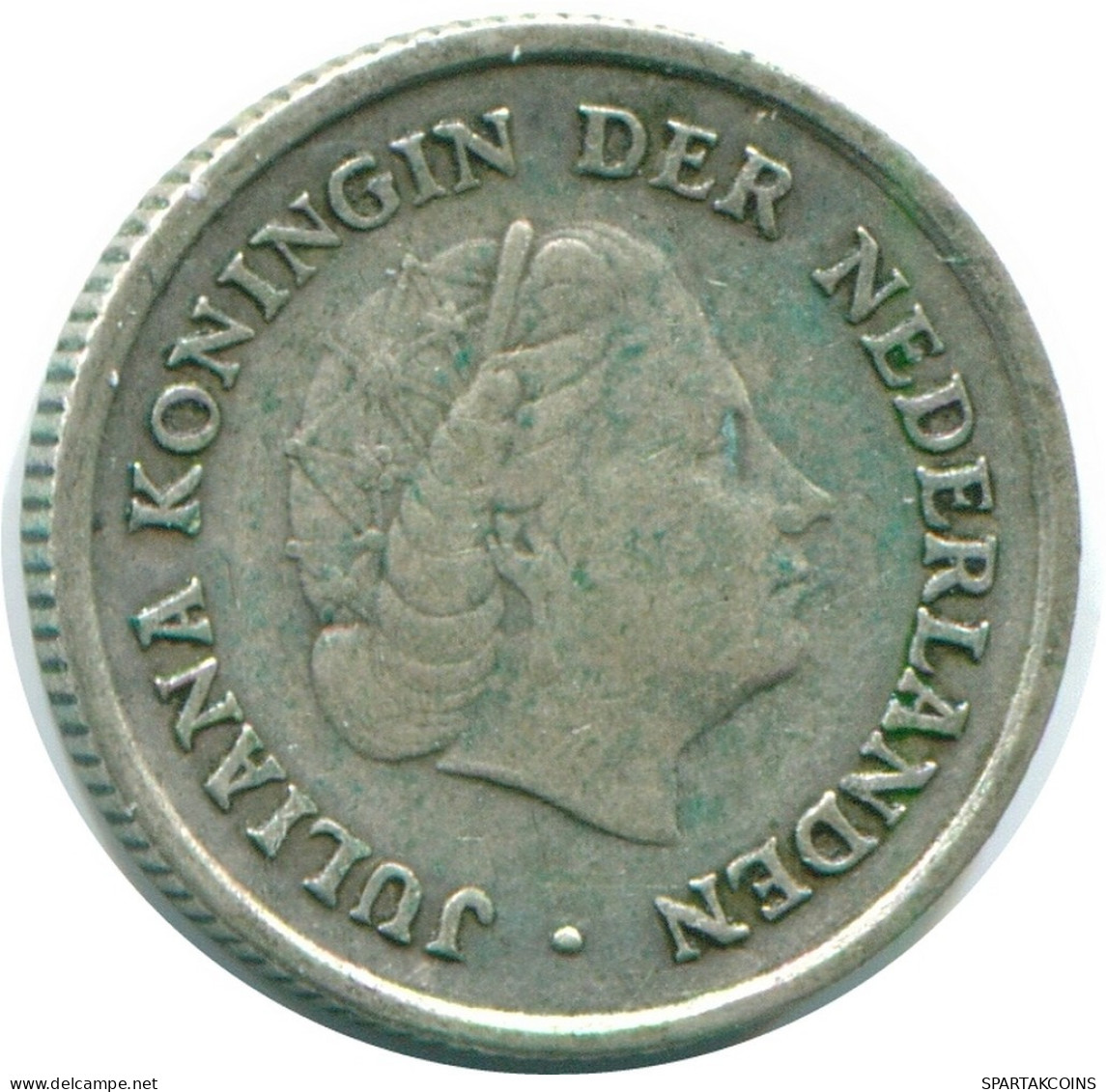 1/10 GULDEN 1962 NIEDERLÄNDISCHE ANTILLEN SILBER Koloniale Münze #NL12420.3.D.A - Antilles Néerlandaises