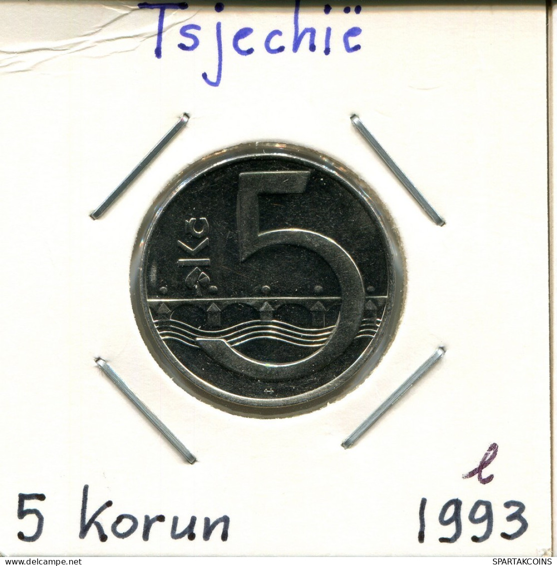 5 KORUN 1993 TCH CZECH REPUBLIC Pièce #AP764.2.F.A - Tschechische Rep.