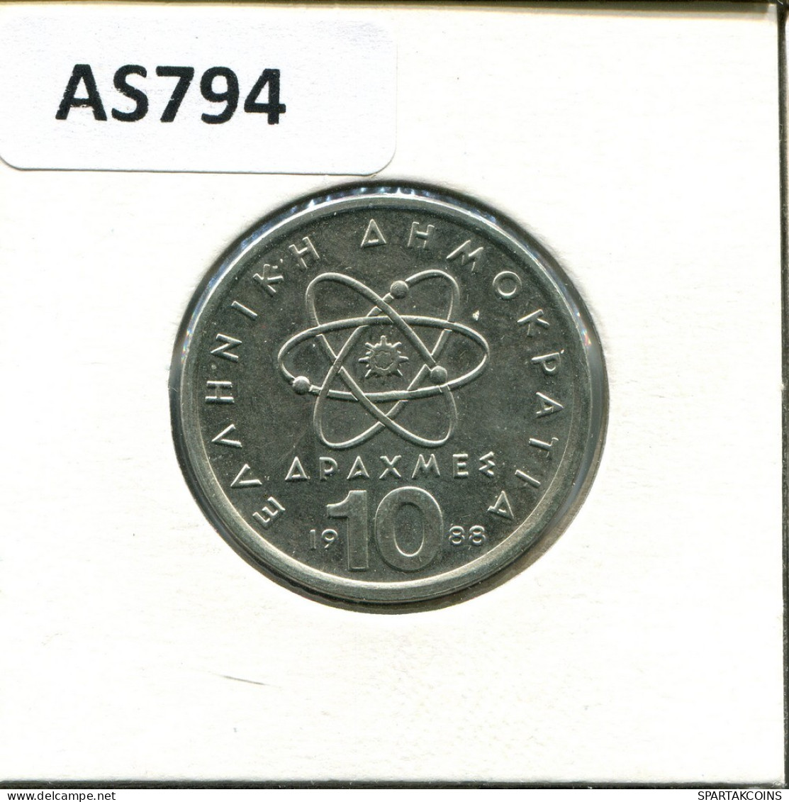 10 DRACHMES 1988 GREECE Coin #AS794.U.A - Grèce