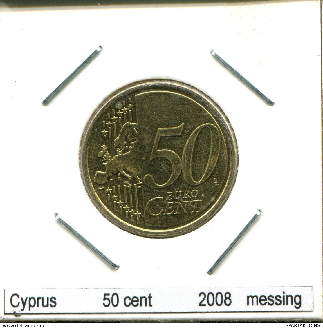 50 CENTS 2008 CHIPRE CYPRUS Moneda #AS469.E.A - Chypre