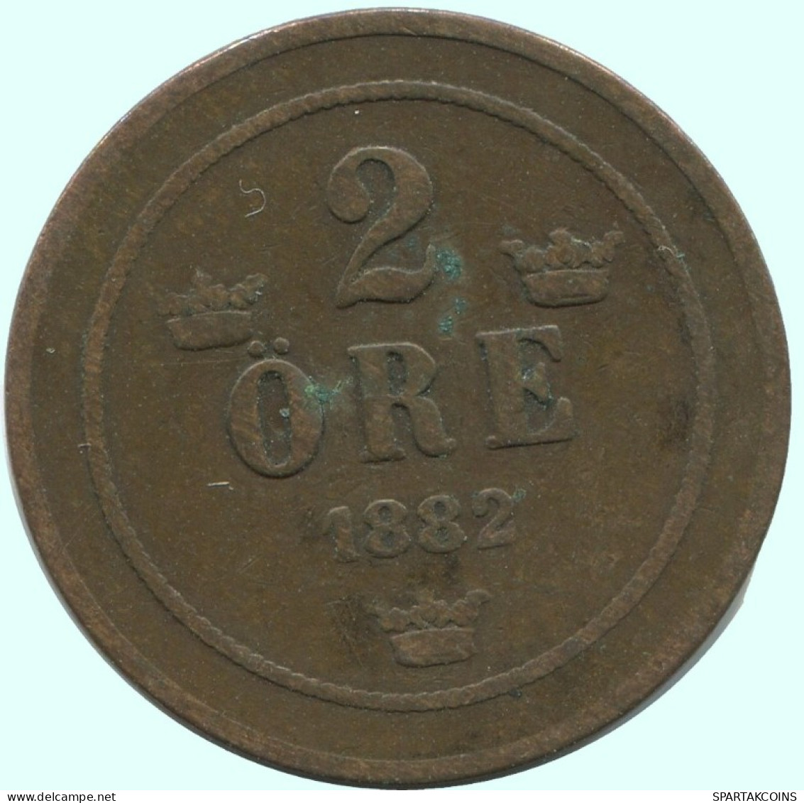 2 ORE 1882 SUECIA SWEDEN Moneda #AC922.2.E.A - Suède