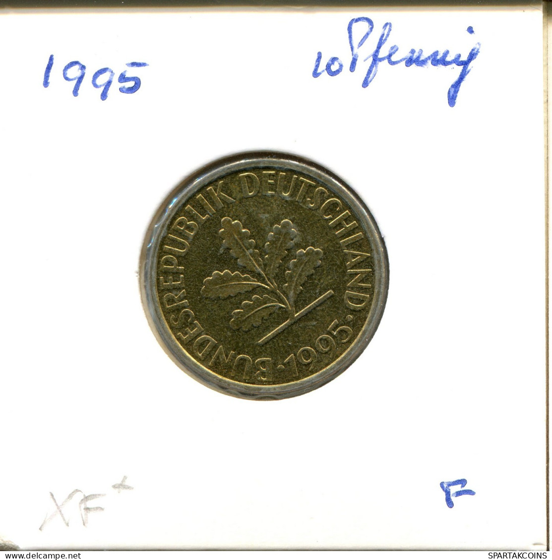 10 PFENNIG 1995 F WEST & UNIFIED GERMANY Coin #DA969.U.A - 10 Pfennig
