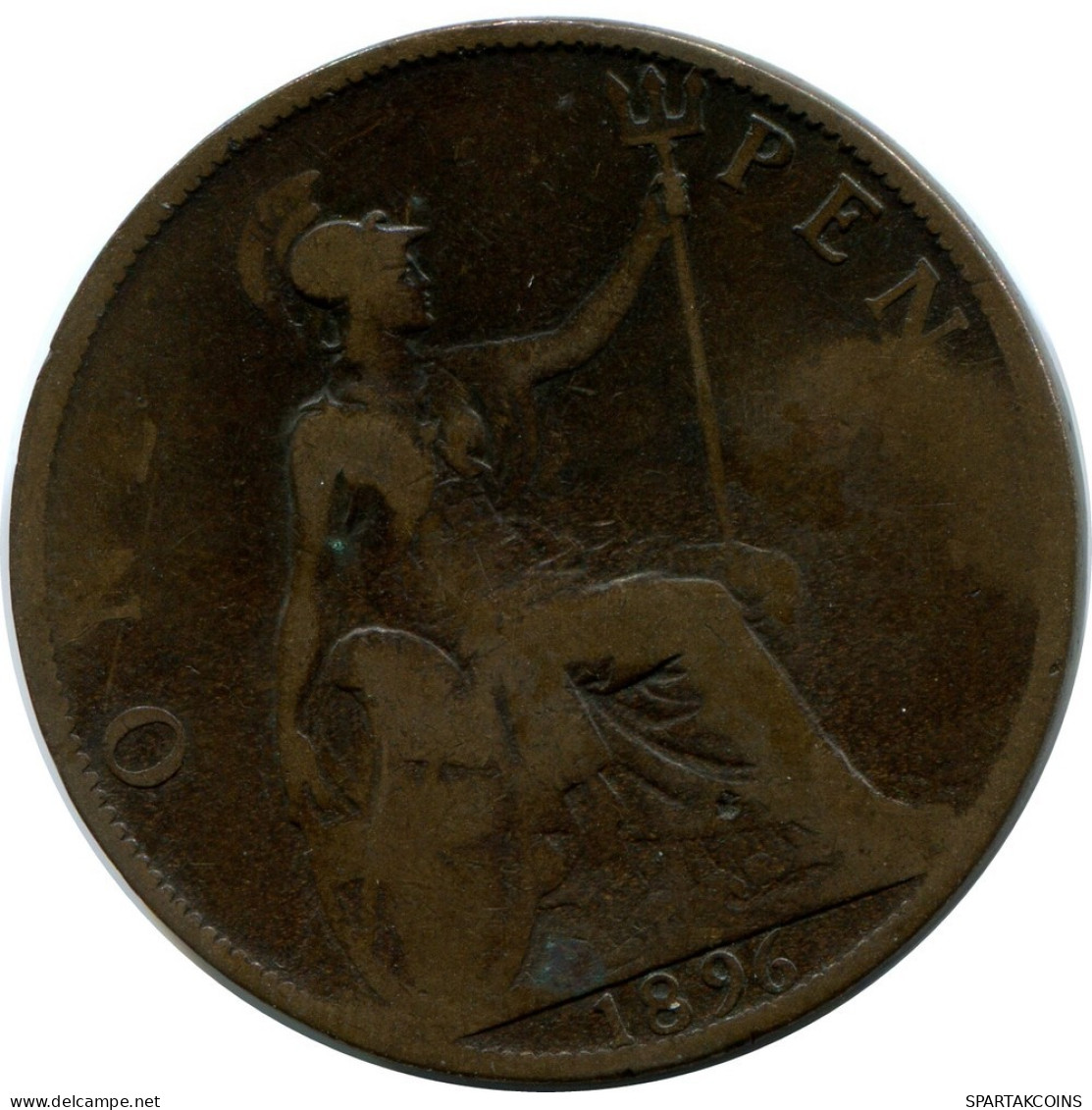 PENNY 1896 UK GBAN BRETAÑA GREAT BRITAIN Moneda #AZ072.E.A - D. 1 Penny