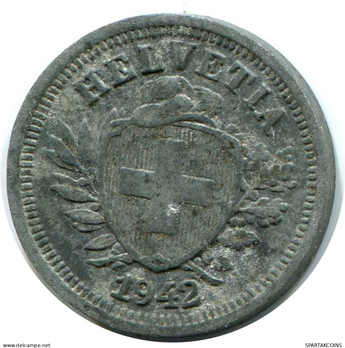 1 RAPPEN 1942 B SUIZA SWITZERLAND Moneda #AY100.3.E.A - Sonstige & Ohne Zuordnung