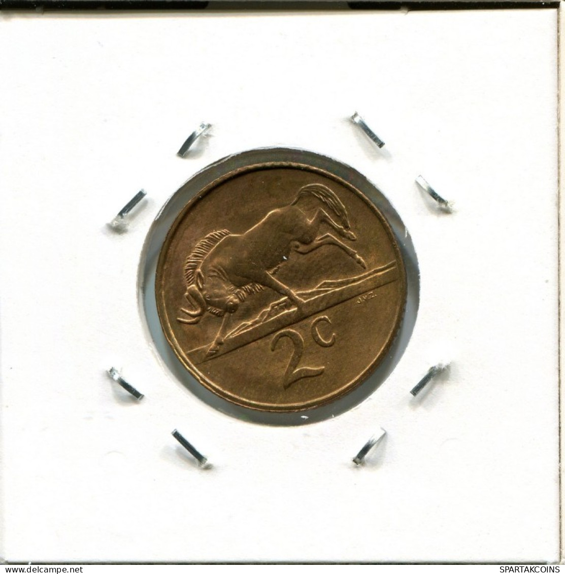 2 CENTS 1989 SOUTH AFRICA Coin #AN712.U.A - Sudáfrica