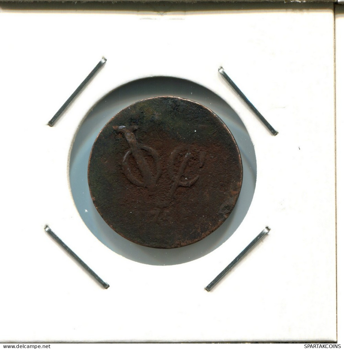 1754 HOLLAND VOC DUIT NETHERLANDS INDIES NEW YORK COLONIAL PENNY #VOC2818.7.U.A - Niederländisch-Indien