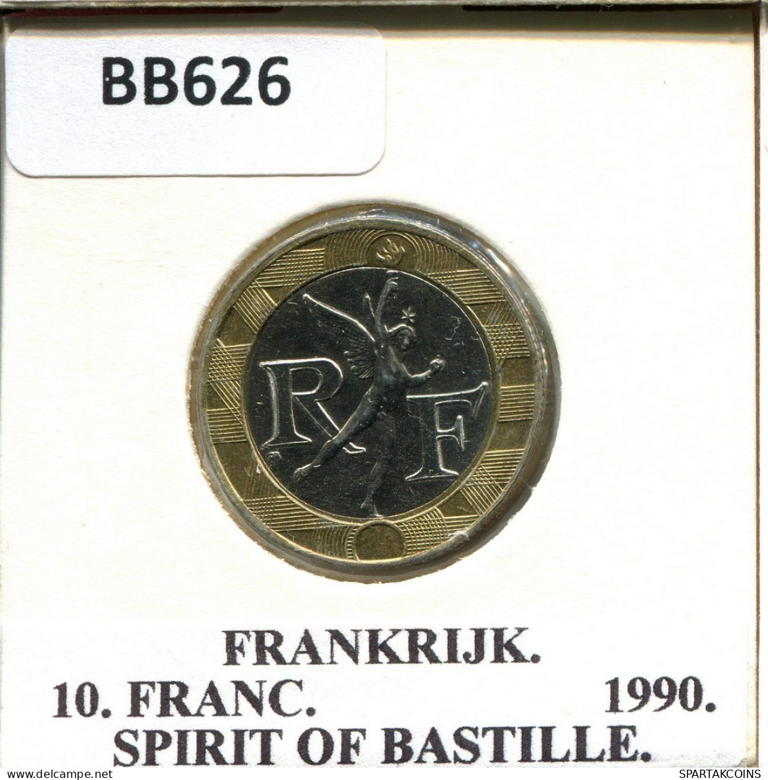 10 FRANCS 1990 FRANKREICH FRANCE Französisch Münze BIMETALLIC #BB626.D.A - 10 Francs