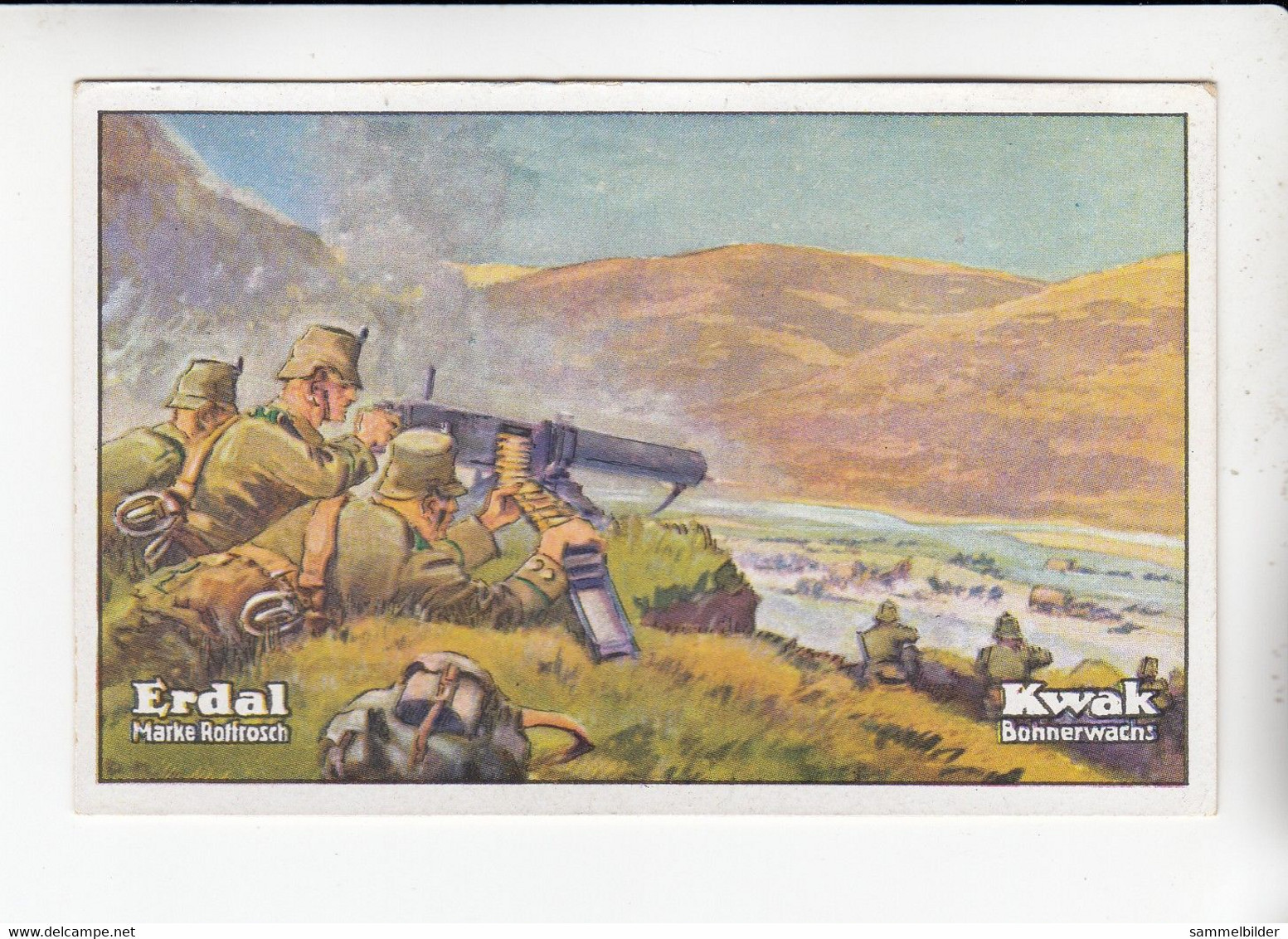 Erdal Kwak  Weltkrieg 1914 -1918 Kampf Um Den Roten - Turm -Pass    Serie 8 #3 Von 1934 - Autres & Non Classés