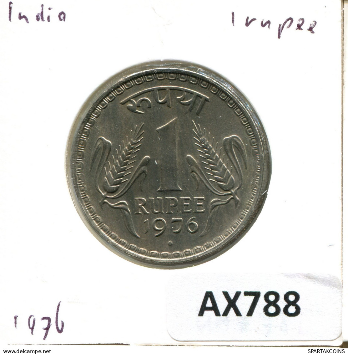 1 RUPEE 1976 INDIA Moneda #AX788.E.A - Indien