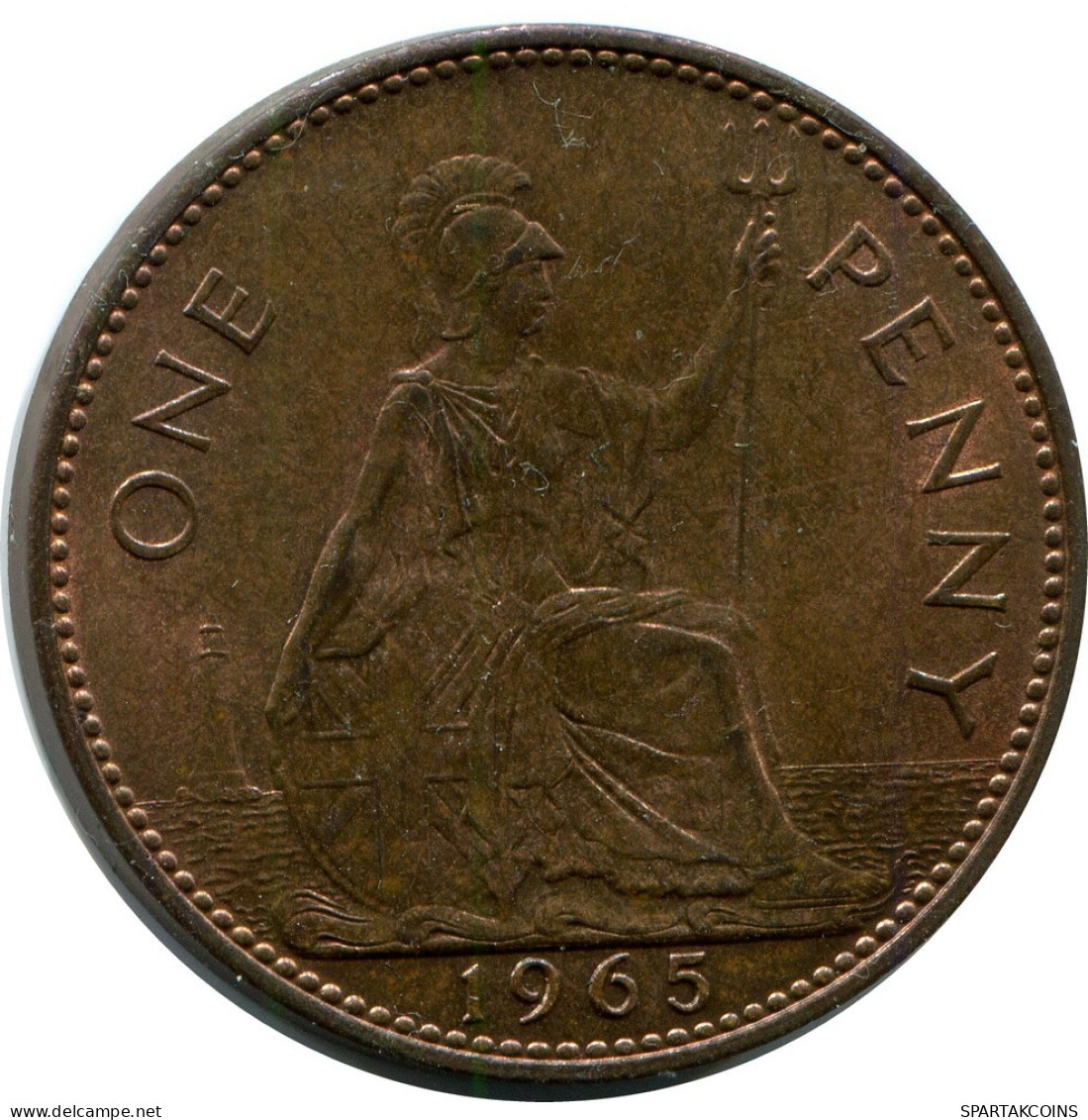PENNY 1965 UK GBAN BRETAÑA GREAT BRITAIN Moneda #AZ630.E.A - D. 1 Penny