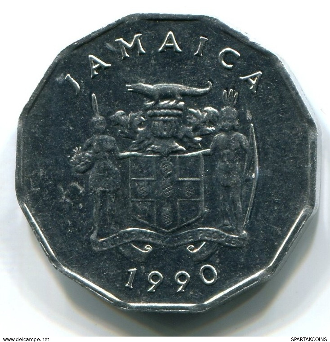 1 CENT 1990 JAMAICA UNC Ackee Fruit Coin #W10871.U.A - Jamaique