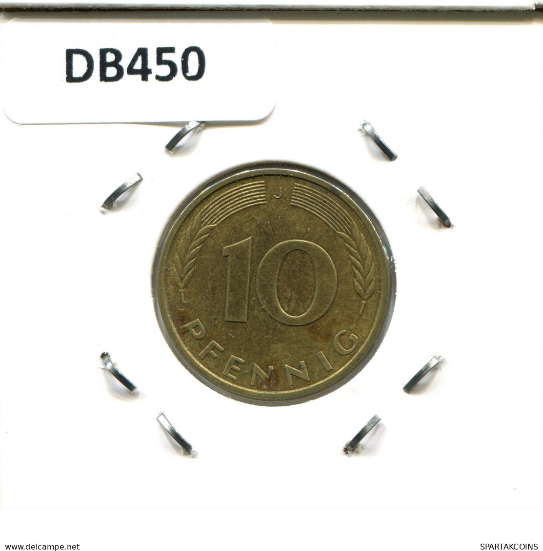 10 PFENNIG 1984 J WEST & UNIFIED GERMANY Coin #DB450.U.A - 10 Pfennig