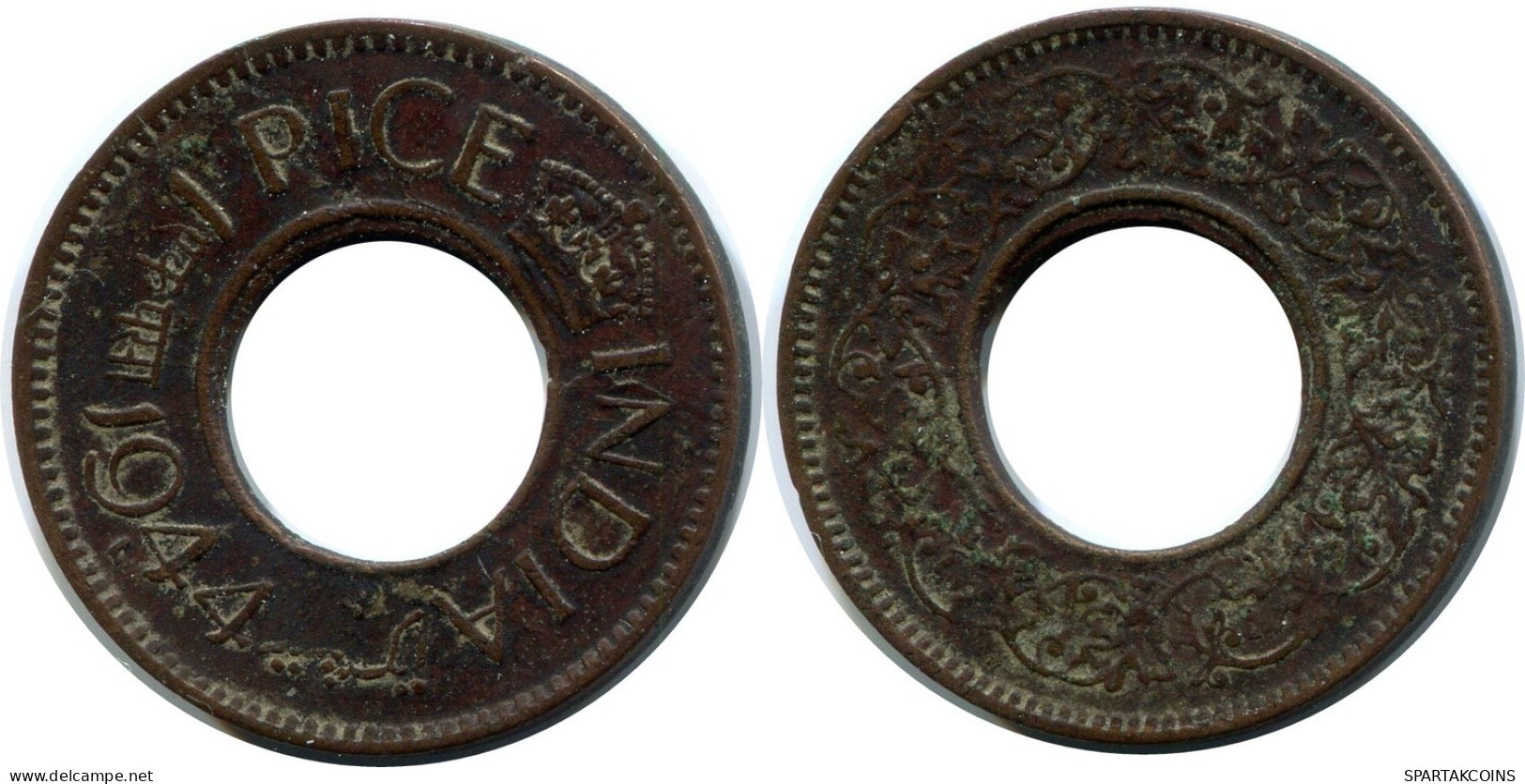 1 PICE 1944 INDIA Moneda #AY947.E.A - Indien